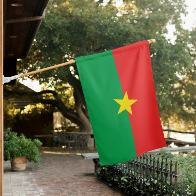 Burkina Faso Flag | Emblem of Unity and Progress (In SItu)