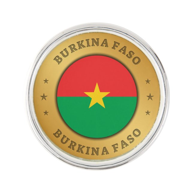 Burkina Faso Flag Lapel Pin (Front)