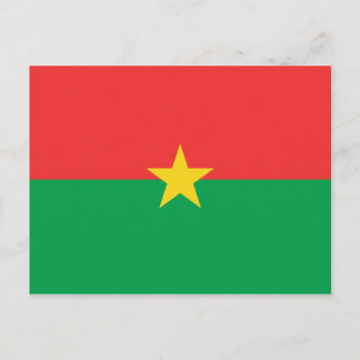 Burkina Faso Flag Postcard