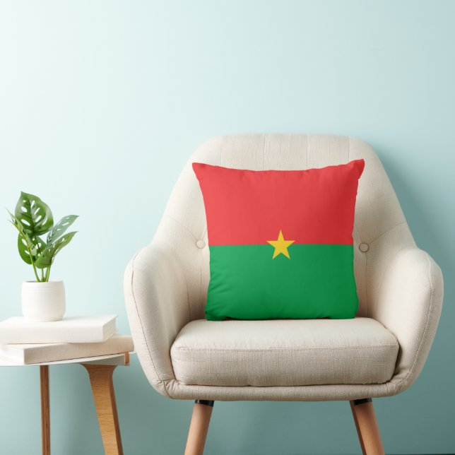 Burkina Faso flag Throw Pillow (Chair)