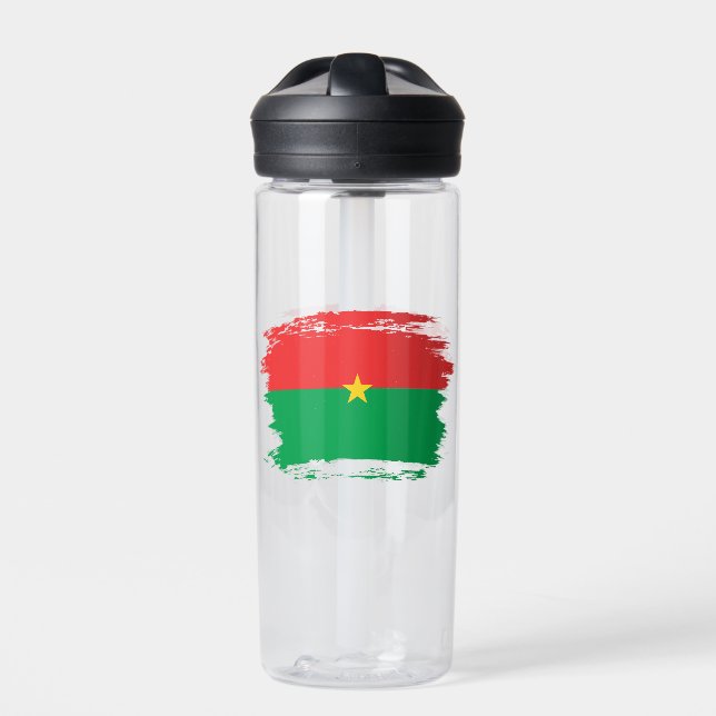 Burkina Faso flag Water Bottle (Front)