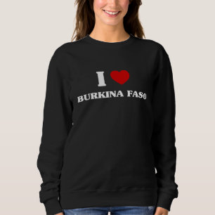 Burkina Faso I Heart Burkina Faso Souvenir Love Bu Sweatshirt