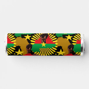 Burkina Faso Map, Flag and Revolution Fist Breath Savers® Mints