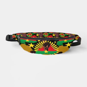 Burkina Faso Map, Flag and Revolution Fist Fanny Pack