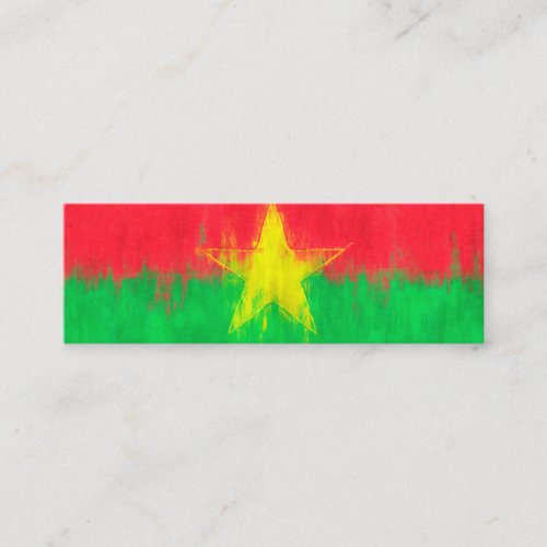 Burkina Faso Oil Painting Drawing Calling Card