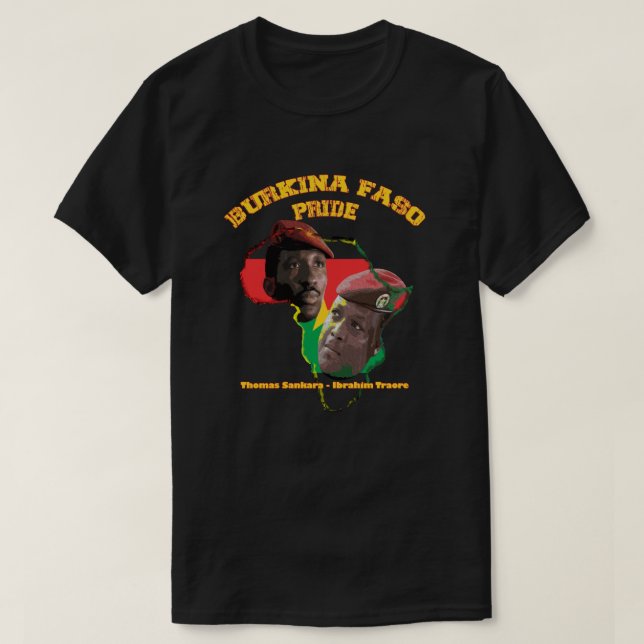 Burkina Faso Pride Thomas Sankara Ibrahim Traore T-Shirt (Design Front)