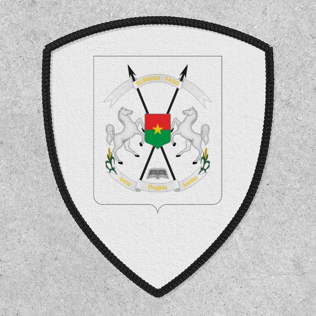 Burkinabé Coat of Arms, Burkina Faso Patch (Front)