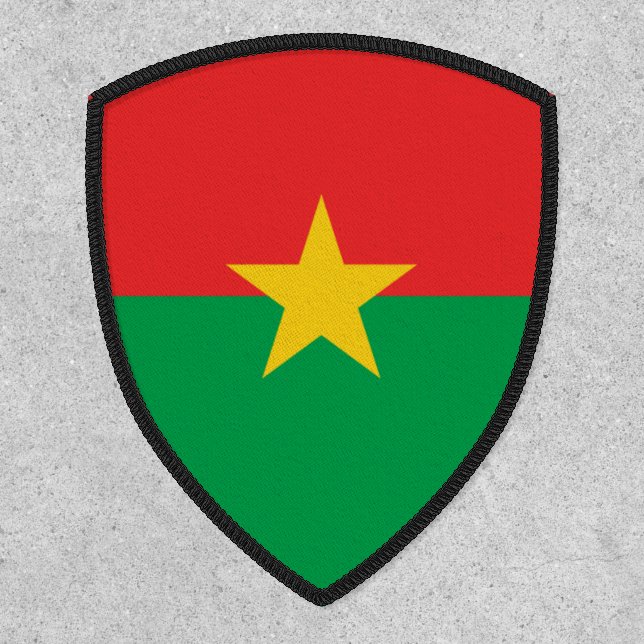 Burkinabé Flag, Flag of Burkina Faso Patch (Front)