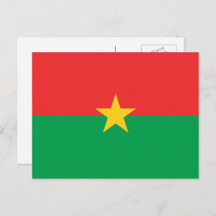 Burkinabé Flag, Flag of Burkina Faso Postcard