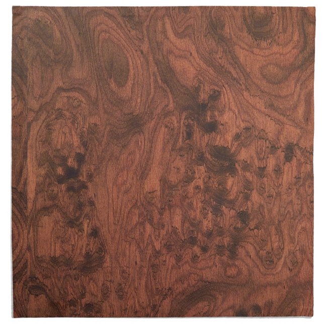 Burl Mahogany Wood Texture Napkin (Front)