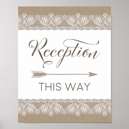 Burlap and Lace Rustic Wedding Bridal Shower Sign