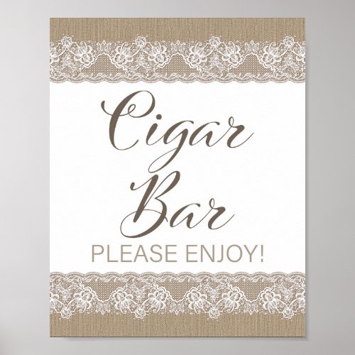 Burlap and Lace Rustic Wedding Bridal Shower Sign