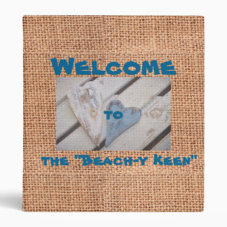 Burlap Beach House Binder