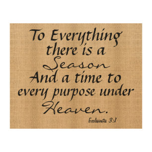 Burlap Board Sign - Ecclesiates