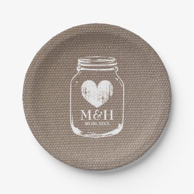 Rustic Burlap Custom Party Paper Plates | Zazzle.com Rustic Burlap Custom Party Paper Plates | Zazzle.com