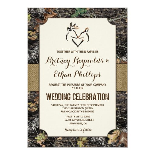 Camo Wedding Invitation Ideas 6