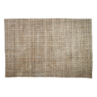 Burlap Hessian Background Texture Pillow Case