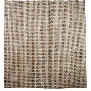 Burlap Hessian Background Texture Shower Curtain