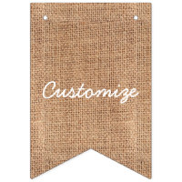Burlap Jute Bunting Customize