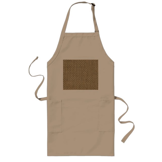 Burlap Jute Sacking Long Apron (Front)