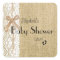 Burlap Lace and Rafia Image Baby Shower-Favor