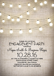 outdoor engagement party invitations
