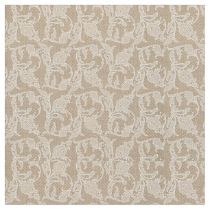 Burlap & Lace Tulip Fabric