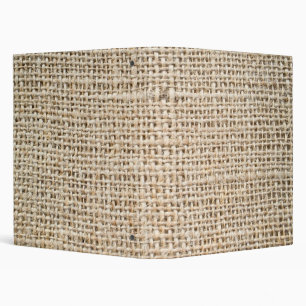 Burlap-look 3 Ring Binder