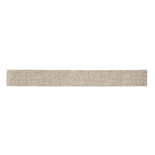 Burlap Look Country Chic Earth Tone Satin Ribbon (Front)