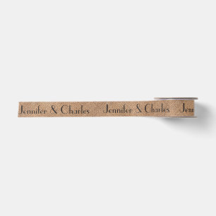 Burlap Look Custom Ribbon
