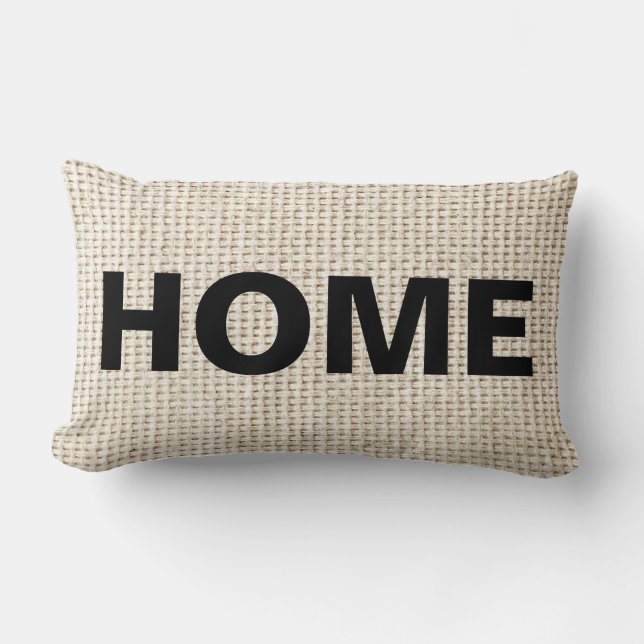 Burlap Look Home Decor Pillows (Front)