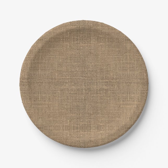 Burlap Paper Plates (Front)