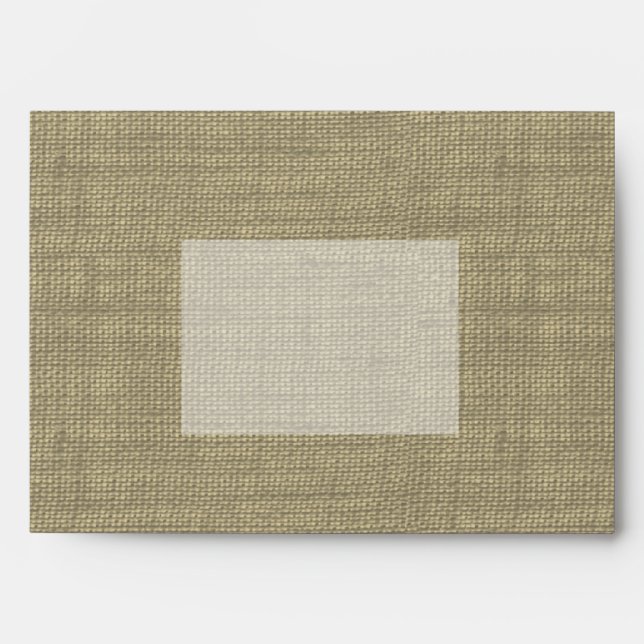 Burlap Printed Envelope (Front)