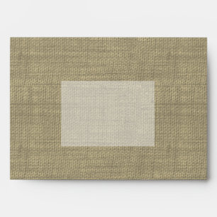 Burlap Printed Envelope