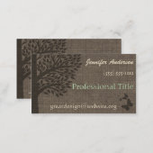 Burlap Rustic Tree Appointment Professional (Front/Back)