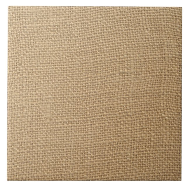 Burlap texture ceramic tile (Front)