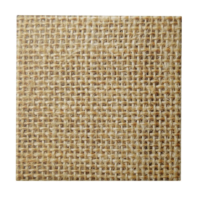 Burlap texture ceramic tile (Front)