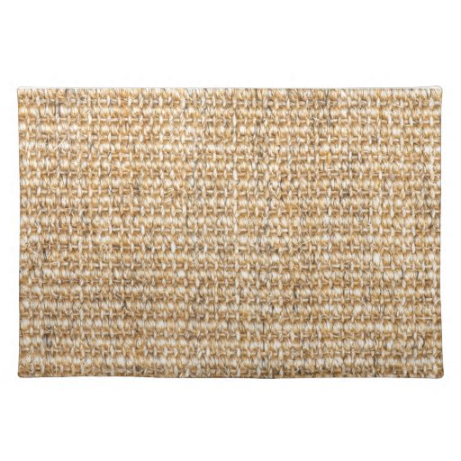 Burlap texture place mat | Zazzle