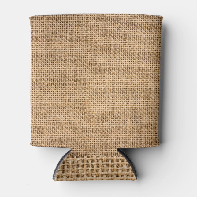 Burlap texture, seamless background can cooler (Front)