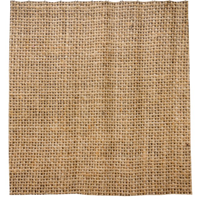 Burlap texture, seamless background shower curtain (Front)