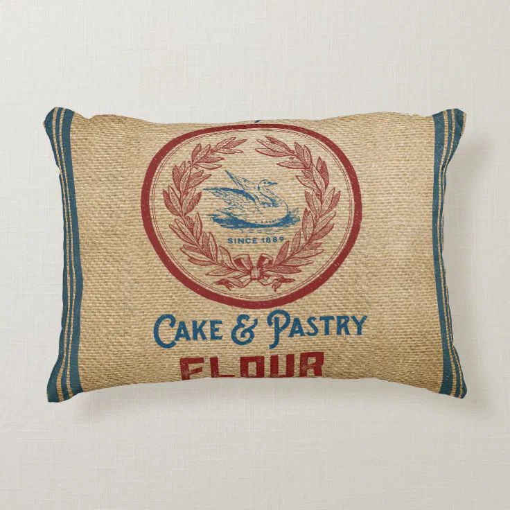 flour sack throw pillows