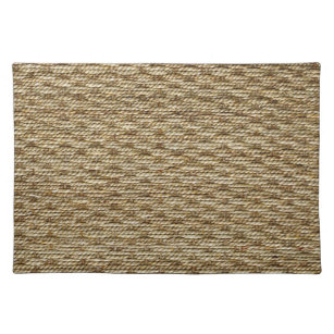 Burlap weave brown kitchen placemat