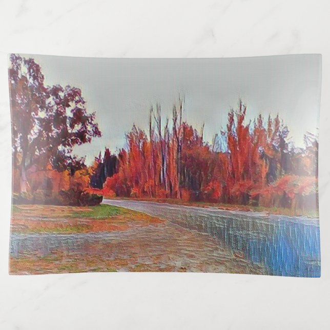 Burleigh Falls Paint Large Trinket Tray (Front)