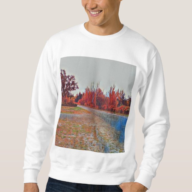 Burleigh Falls Paint Men's Basic Sweatshirt (Front)
