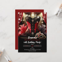 Burlesque Feathers & Bustier Glam Birthday Party