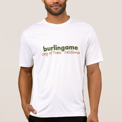Burlingame City of Trees Athletic T_Shirt