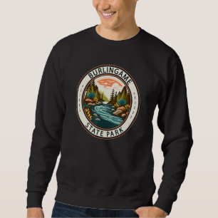Burlingame State Park Rhode Island Badge Vintage Sweatshirt