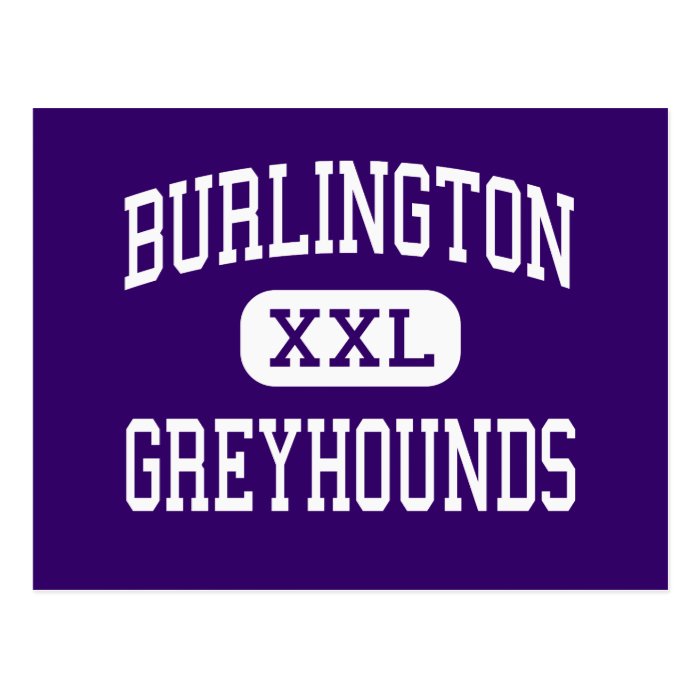 Burlington   Greyhounds   High   Burlington Iowa Postcard