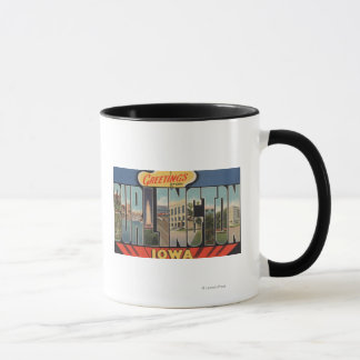 Burlington, Iowa - Large Letter Scenes 2 Mug