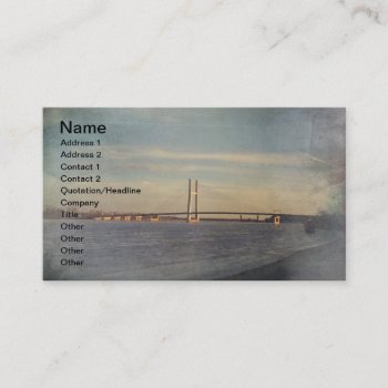 Burlington Iowa Mississippi River In Winter Business Card by businesscardsforyou at Zazzle